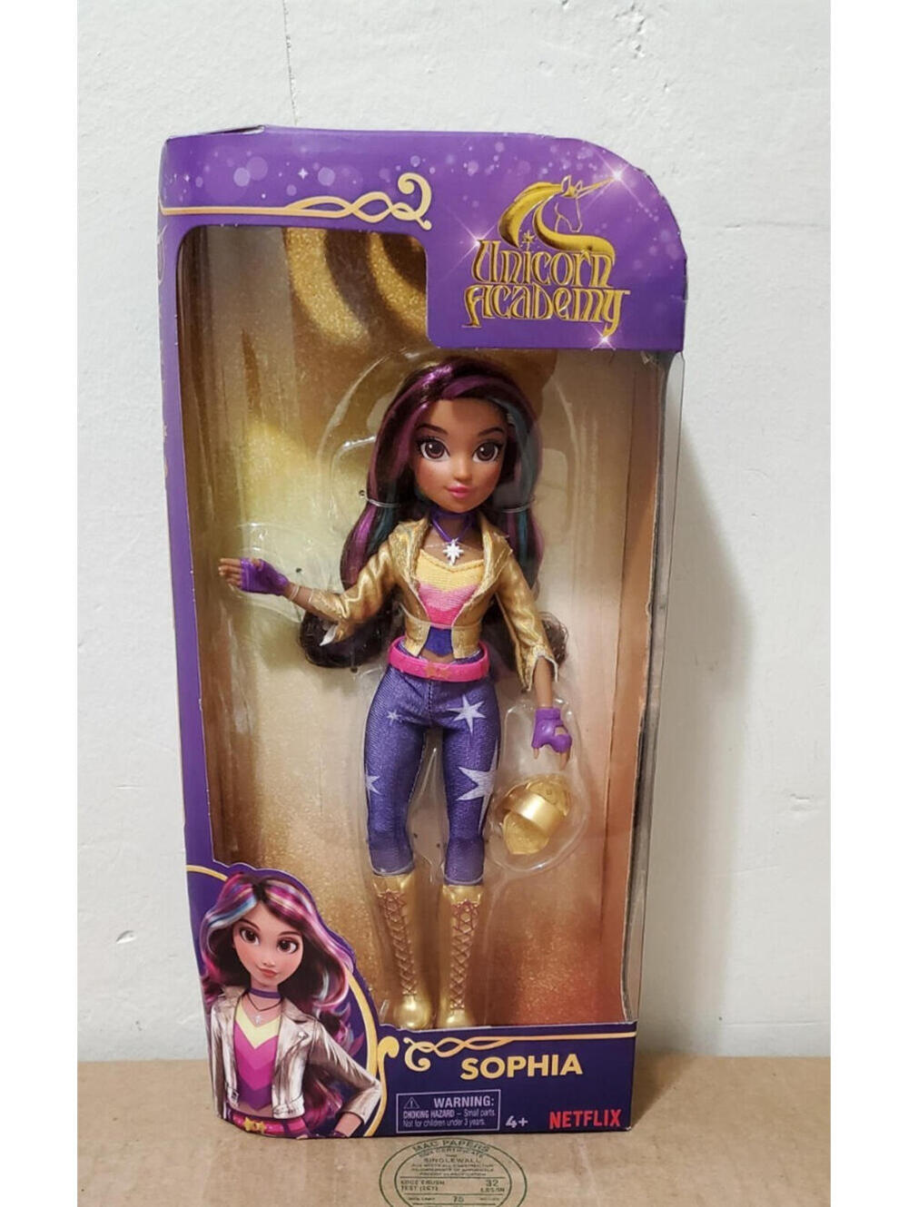 Unicorn Academy Sophia Doll Netflix Spin Master Articulated Figure New Sealed